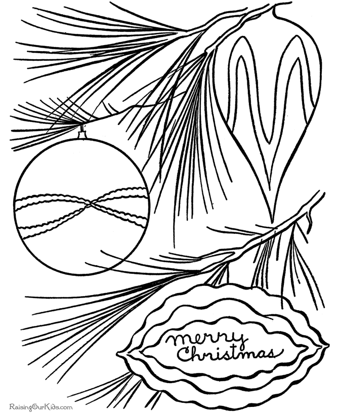 Plansa de colorat cu Craciun 103 6